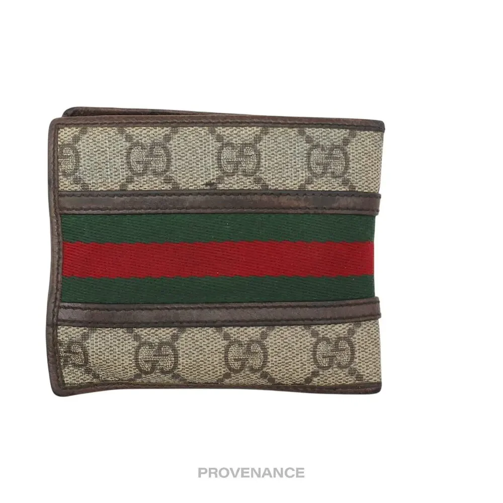 🔴 Gucci Ophidia Bifold Wallet - GG Marmont Supreme Signature Web